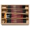 Creative Mark Ebony Splendor Short-Handled Synthetic Sable Paint Brush, Assorted, Teijin Multi-Filament Hair, Handcrafted Synthetic Paint Brushes for Acrylic, Watercolor Painting and More